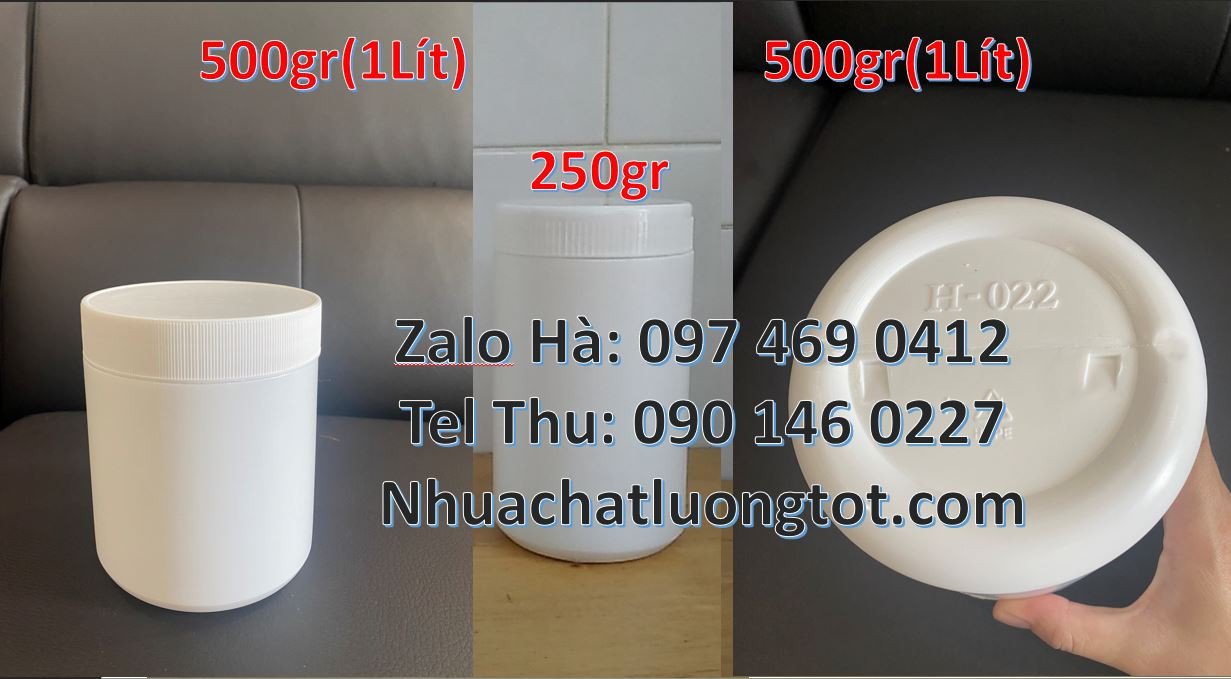 hũ 200g đựng hóa chất,hũ nhựa 1kg đựng nước rửa chén,hũ nhựa màu trắng
