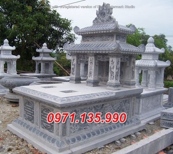 Mẫu mộ đá đôi để tro cốt đẹp bán tại quảng bình long an sóc trăng