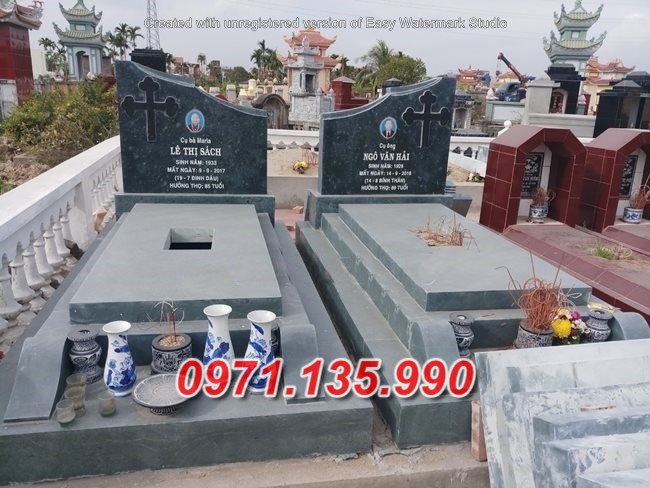Mẫu mộ đá đôi ông bà cha mẹ đẹp bán tại bạc liêu kiên giang long an