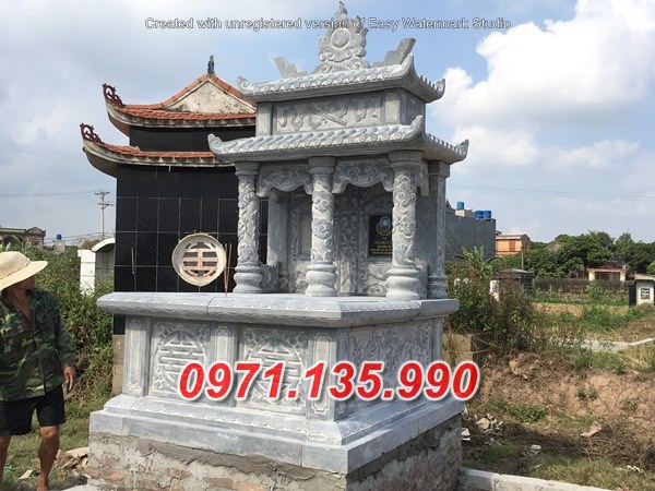 Mẫu mộ đá đôi ông bà cha mẹ đẹp bán tại bạc liêu kiên giang long an