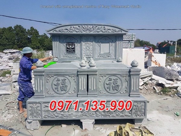 Mẫu mộ đá đôi ông bà cha mẹ đẹp bán tại bạc liêu kiên giang long an