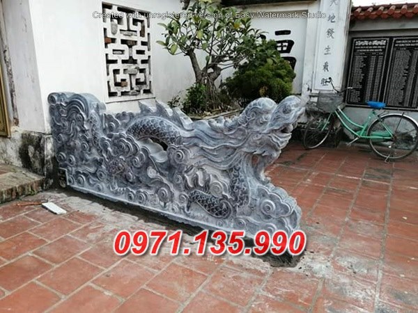 Mẫu rồng đá chiếu rồng nhà thờ từ đường đẹp bán tại quảng trị huế