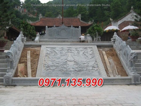 Mẫu rồng đá chiếu rồng nhà thờ từ đường đẹp bán tại quảng trị huế