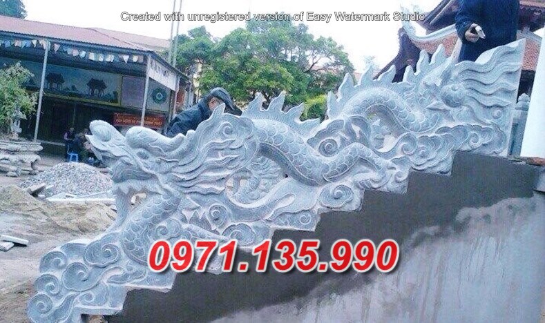 Mẫu rồng đá chiếu rồng nhà thờ từ đường đẹp bán tại phú yên khánh hoà