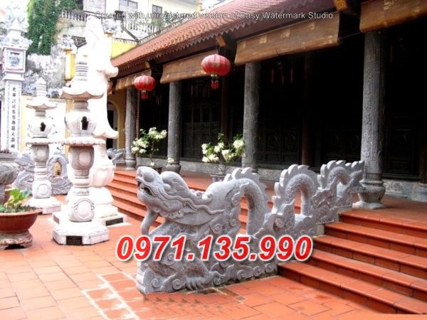 Mẫu rồng đá chiếu rồng nhà thờ từ đường đẹp bán tại phú yên khánh hoà