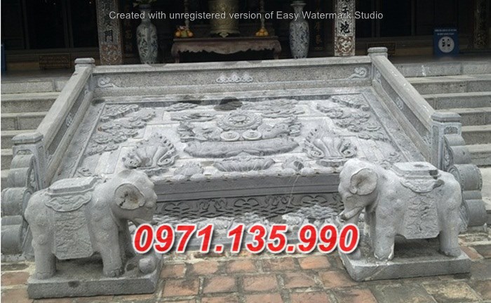 Mẫu rồng đá chiếu rồng nhà thờ từ đường đẹp bán tại phú yên khánh hoà