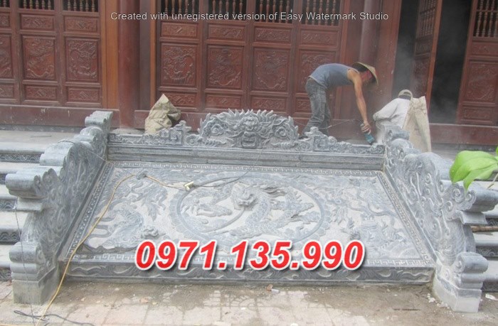 Mẫu rồng đá chiếu rồng nhà thờ từ đường đẹp bán tại phú yên khánh hoà
