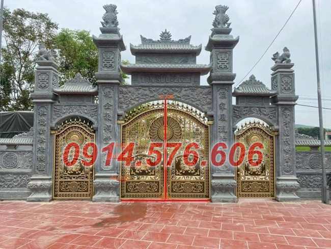 55+ mẫu trụ cổng bằng đá tự nhiên đẹp bán bình dương