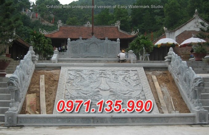 Mẫu rồng đá chiếu rồng nhà thờ từ đường đẹp bán tại vĩnh phúc phú thọ