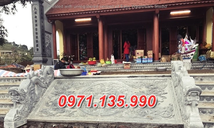 Mẫu rồng đá chiếu rồng nhà thờ từ đường đẹp bán tại thanh hoá nghệ an