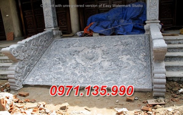 Mẫu rồng đá chiếu rồng nhà thờ từ đường đẹp bán tại thanh hoá nghệ an