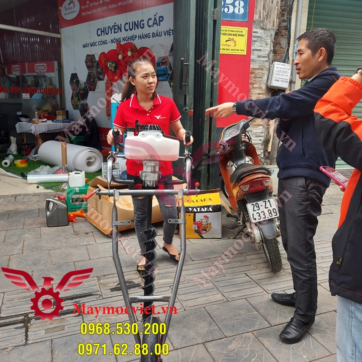 Máy khoan đất giá rẻ tại Hà Nội ( kèm mũi khoan 150)