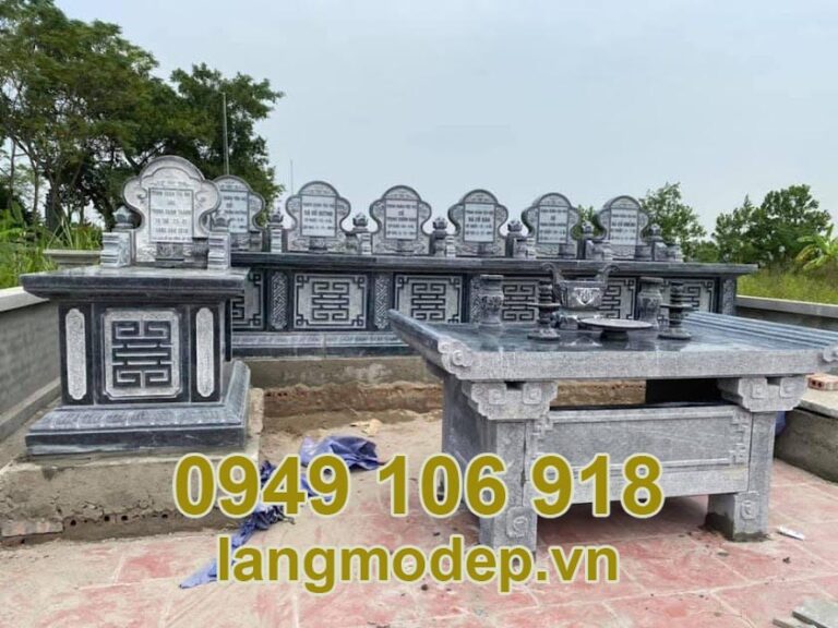 Mẫu nghĩa trang gia đình bằng đá đẹp