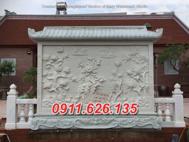 Mẫu Cuốn Thư Đá Bình Phong, Nhận Làm Theo Yêu Cầu