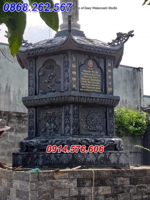 36 Mộ tháp cất để thờ đựng hũ lọ bình tro hài cốt ông bà bình dương