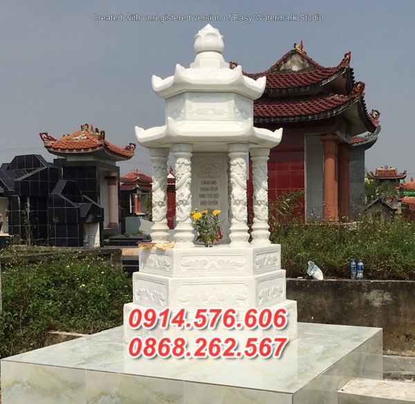 36 Mộ tháp cất để thờ đựng hũ lọ bình tro hài cốt ông bà bình dương