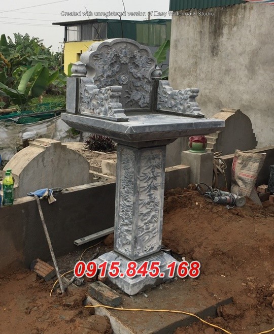 mẫu am miếu khóm tủ thờ thần linh tro cốt bằng đá đẹp bán bình dương