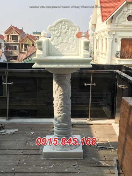 long an Cây hương am miếu khóm tủ thờ thần linh bằng đá đẹp