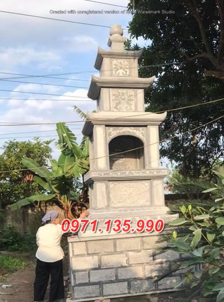 Mẫu mộ tháp để tro cốt bằng đá đẹp bán tại quảng nam đà nẵng