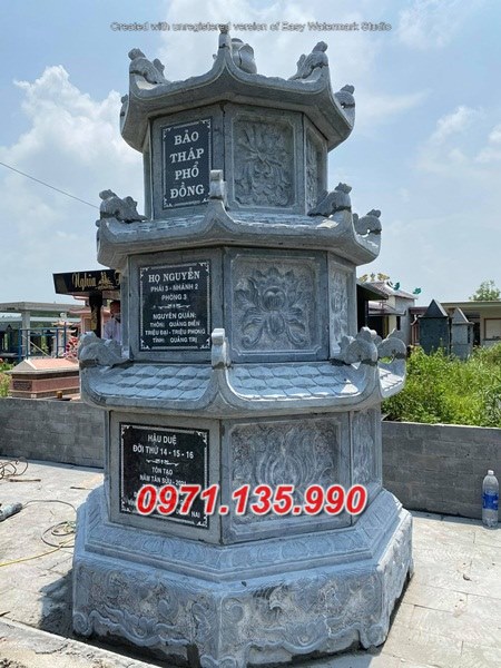 Mẫu mộ tháp để tro cốt bằng đá đẹp bán tại quảng nam đà nẵng