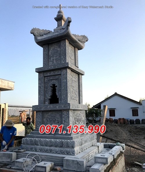 Mẫu mộ tháp đá để tro cốt đẹp bán tại kon tum gia lai - tháp phật giáo