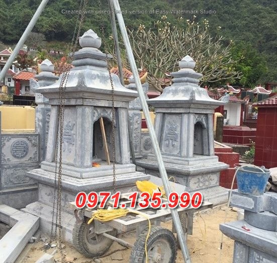 Mẫu tháp mộ đá để tro cốt đẹp bán tại lâm đồng tp hcm - tháp mộ sư