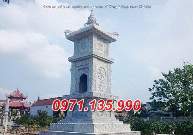 Mẫu mộ tháp đá để tro cốt đẹp bán tại hậu giang đồng tháp