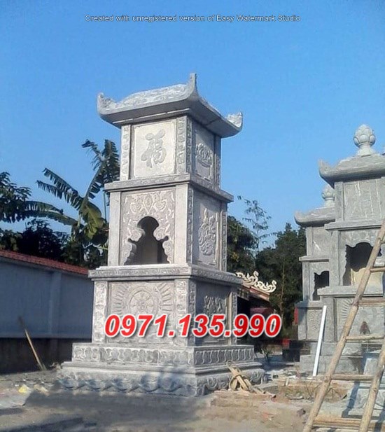 Mẫu mộ tháp đá để tro cốt đẹp bán tại hậu giang đồng tháp