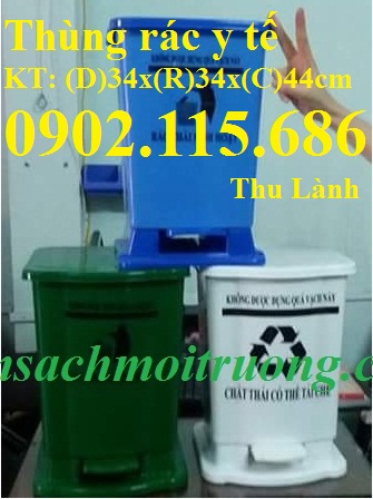 Công ty chúng tôi chuyên cung cấp thùng rác y tết 20l nắp lật 2 lớp