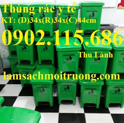 Công ty chúng tôi chuyên cung cấp thùng rác y tết 20l nắp lật 2 lớp