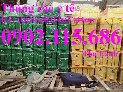 Công ty chúng tôi chuyên cung cấp thùng rác y tết 20l nắp lật 2 lớp