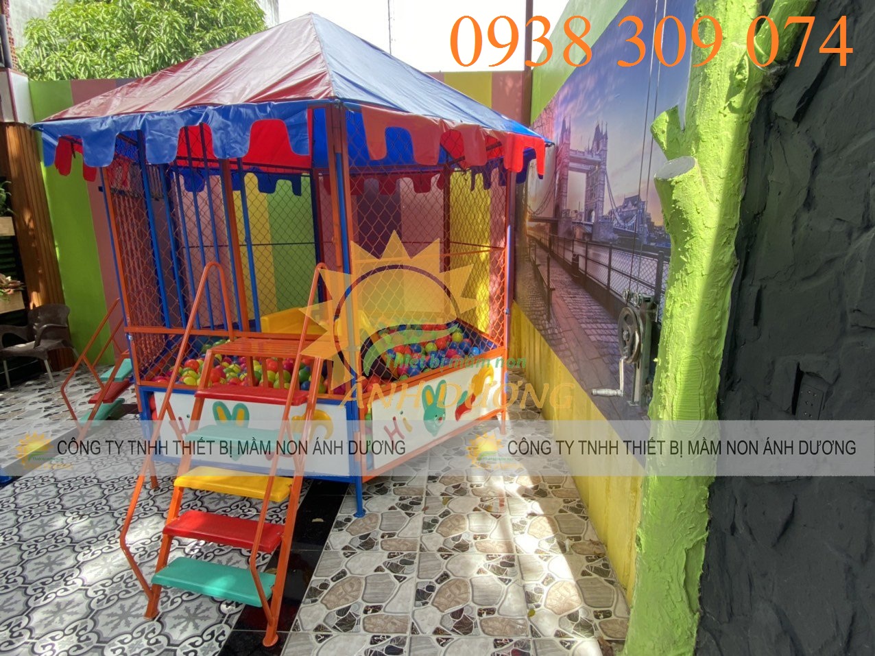 Nhà banh trẻ em, nhà banh thiếu nhi, nhà banh ngoài trời