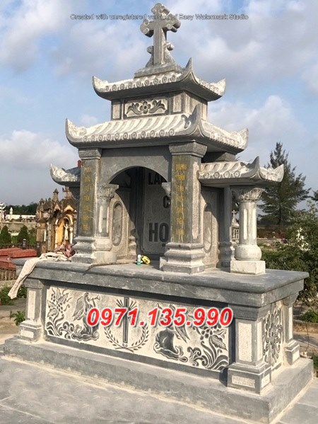 Mẫu mộ đá công giáo để tro cốt đẹp bán tại long an Kiên giang