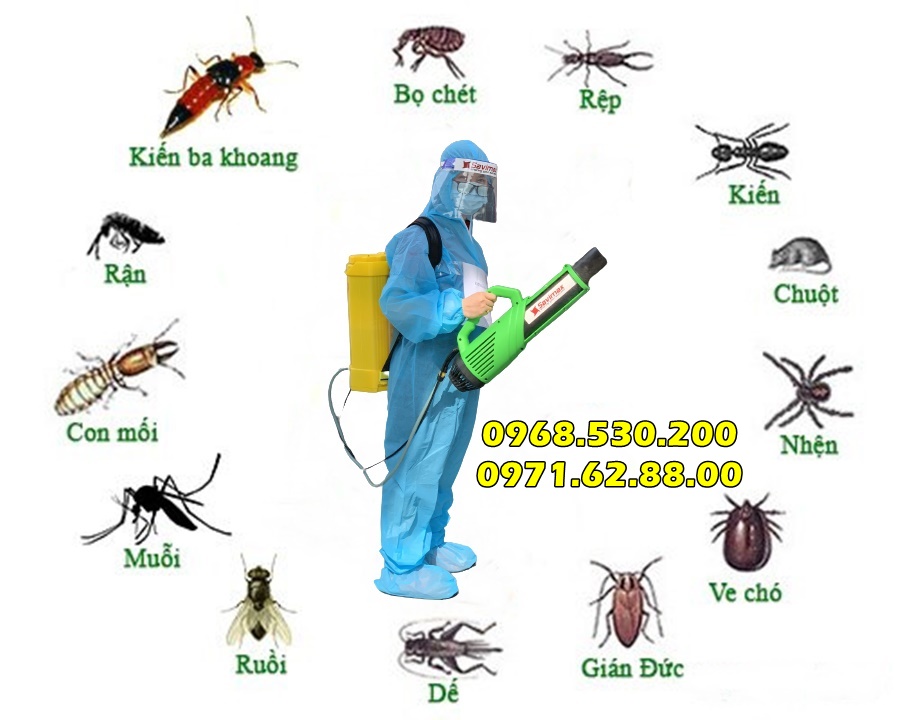 Diêt sạch ruồi muỗi côn trùng nhờ máy phun thuốc Turbo BA-6