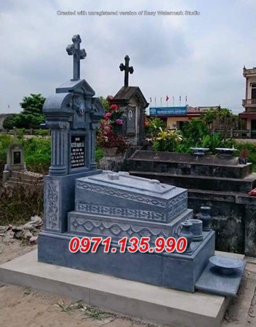 Mẫu lăng mộ đá công giáo đẹp bán tại sóc trăng tiền giang - mẫu mộ đạo