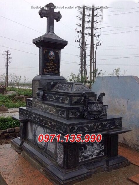 Mẫu lăng mộ đá công giáo đẹp bán tại sóc trăng tiền giang - mẫu mộ đạo