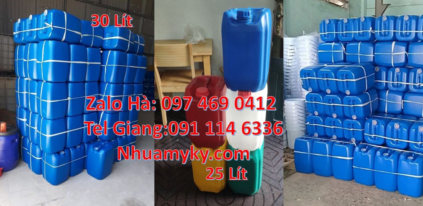 can nhựa 20l đựng nước khoáng,can nhựa 25l đựng hóa chất,can nhựa 10l
