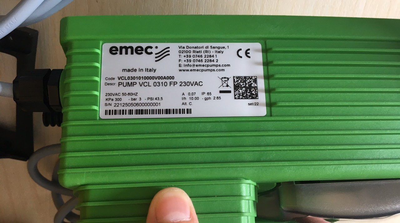 Bộ đo LDPHRH châm hóa chất tự động Cl2 và acid bể bơi hãng EMEC /ITALY