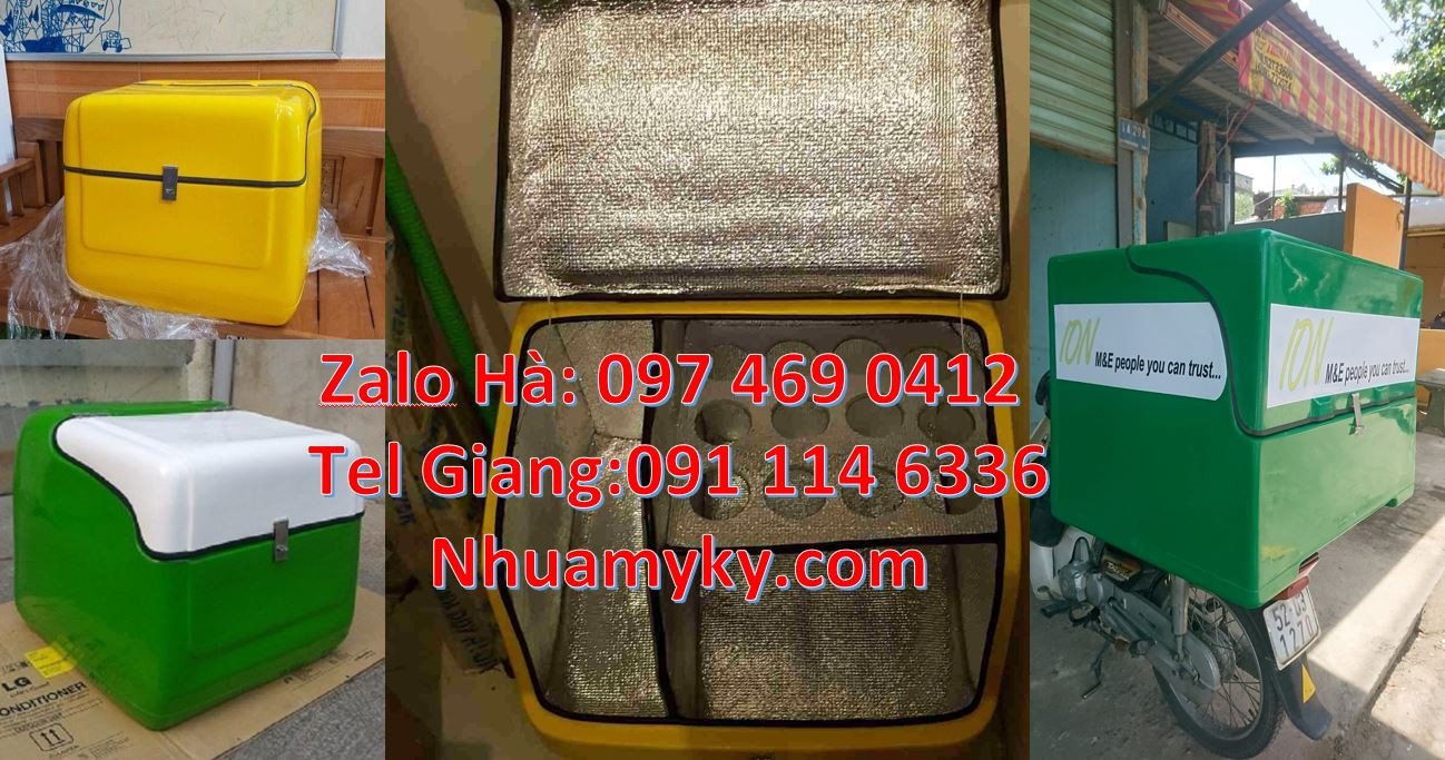 giá thùng giao hàng,thùng giữ nhiệt xe máy,thùng giao hàng đồ ăn uống
