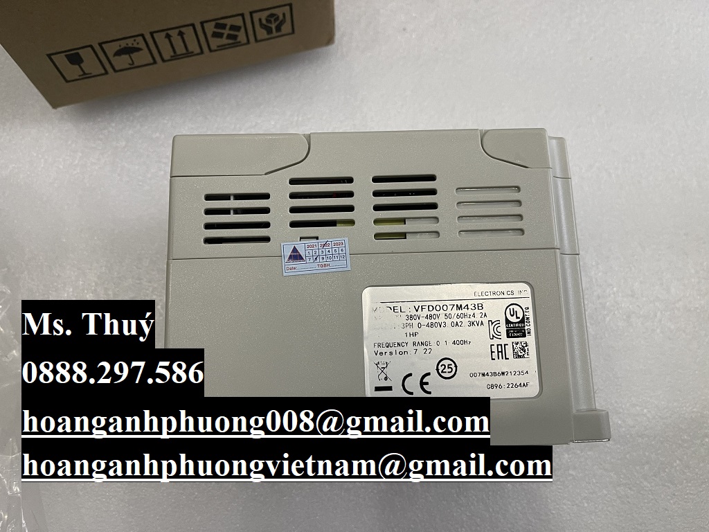 Biến tần Delta VFD007M43B 0.75KW 3 pha 380V giá tốt