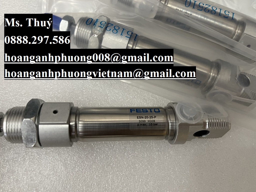 Xi lanh chính hãng Festo ESN-20-25-P  Cty Hoàng Anh Phương