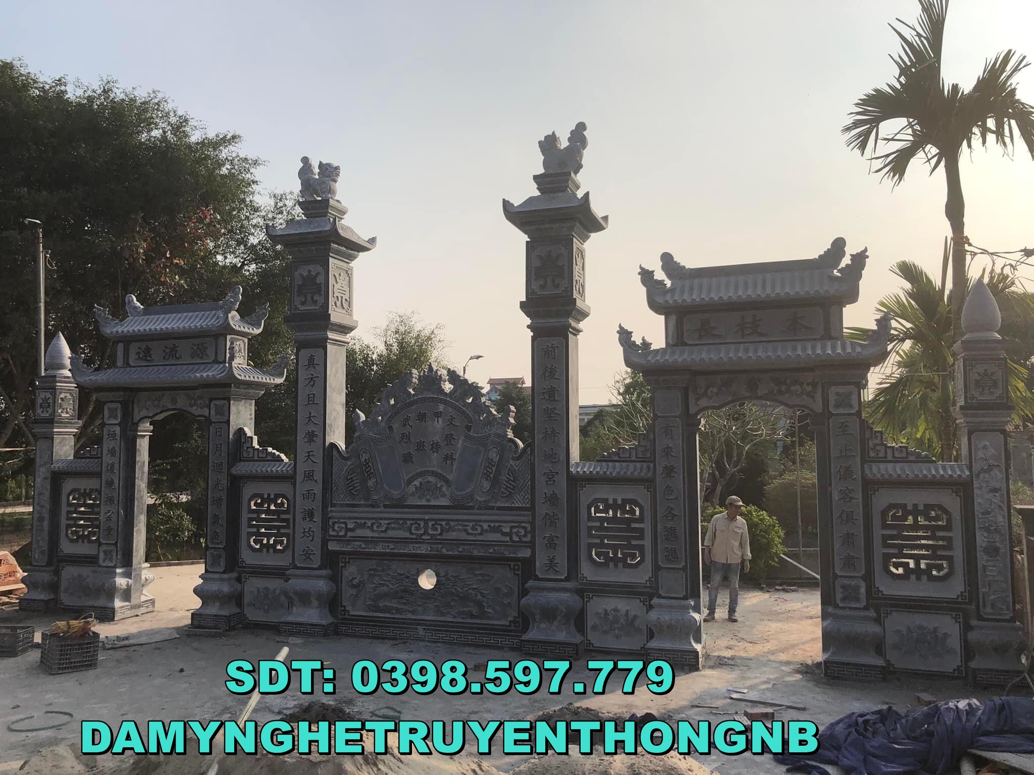 +88 hình ảnh cột cổng tam quan đá nguyên khối lắp đặt tại hà nội
