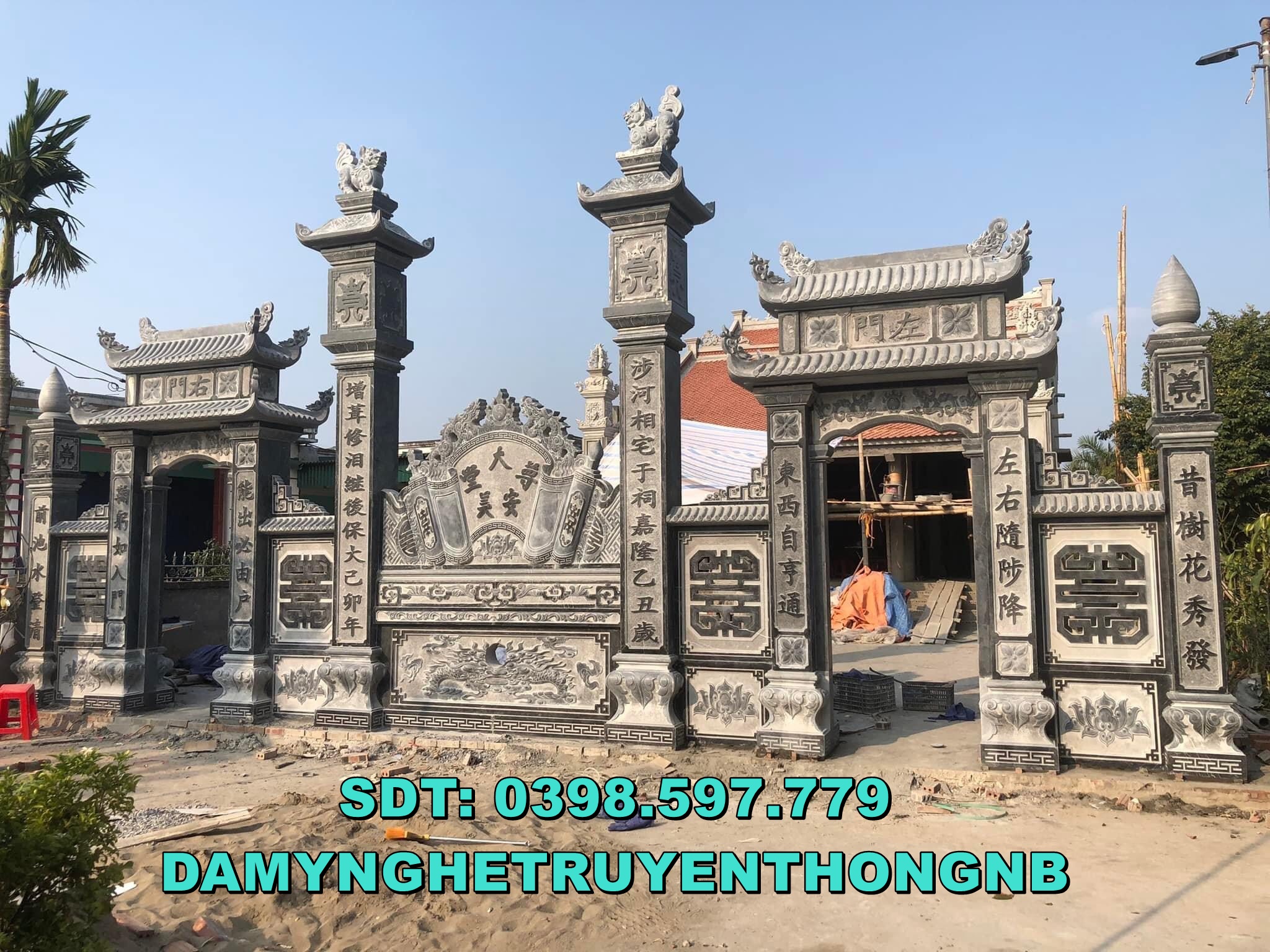 +88 hình ảnh cột cổng tam quan đá nguyên khối lắp đặt tại hà nội