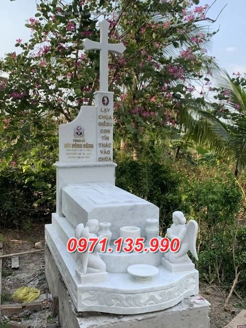 Mẫu mộ đá công giáo để tro cốt đẹp bán tại bình phước bình dương