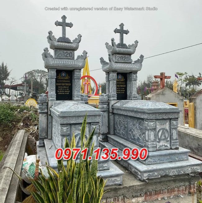 Mẫu mộ đá công giáo để tro cốt đẹp bán tại bình phước bình dương
