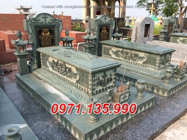 Mẫu lăng mộ đá công giáo đẹp bán tại ninh thuận bình thuận - mộ đạo