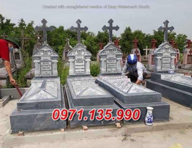 Mẫu lăng mộ đá công giáo đẹp bán tại ninh thuận bình thuận - mộ đạo