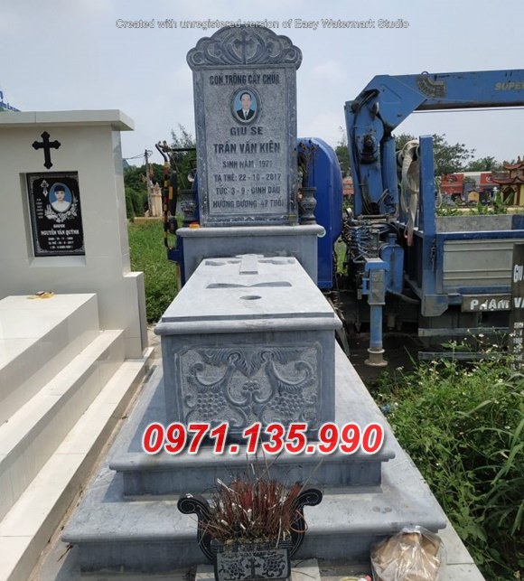 Mẫu lăng mộ đá công giáo đẹp bán tại ninh thuận bình thuận - mộ đạo