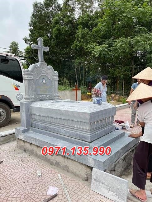 Mẫu lăng mộ đá công giáo đẹp bán tại Khánh Hoà Phú Yên