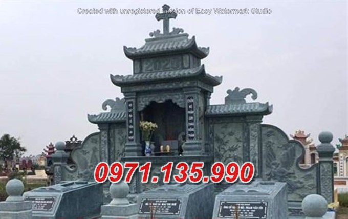 Mẫu lăng mộ đá công giáo đẹp bán tại bình định quảng ngãi - mộ đạo